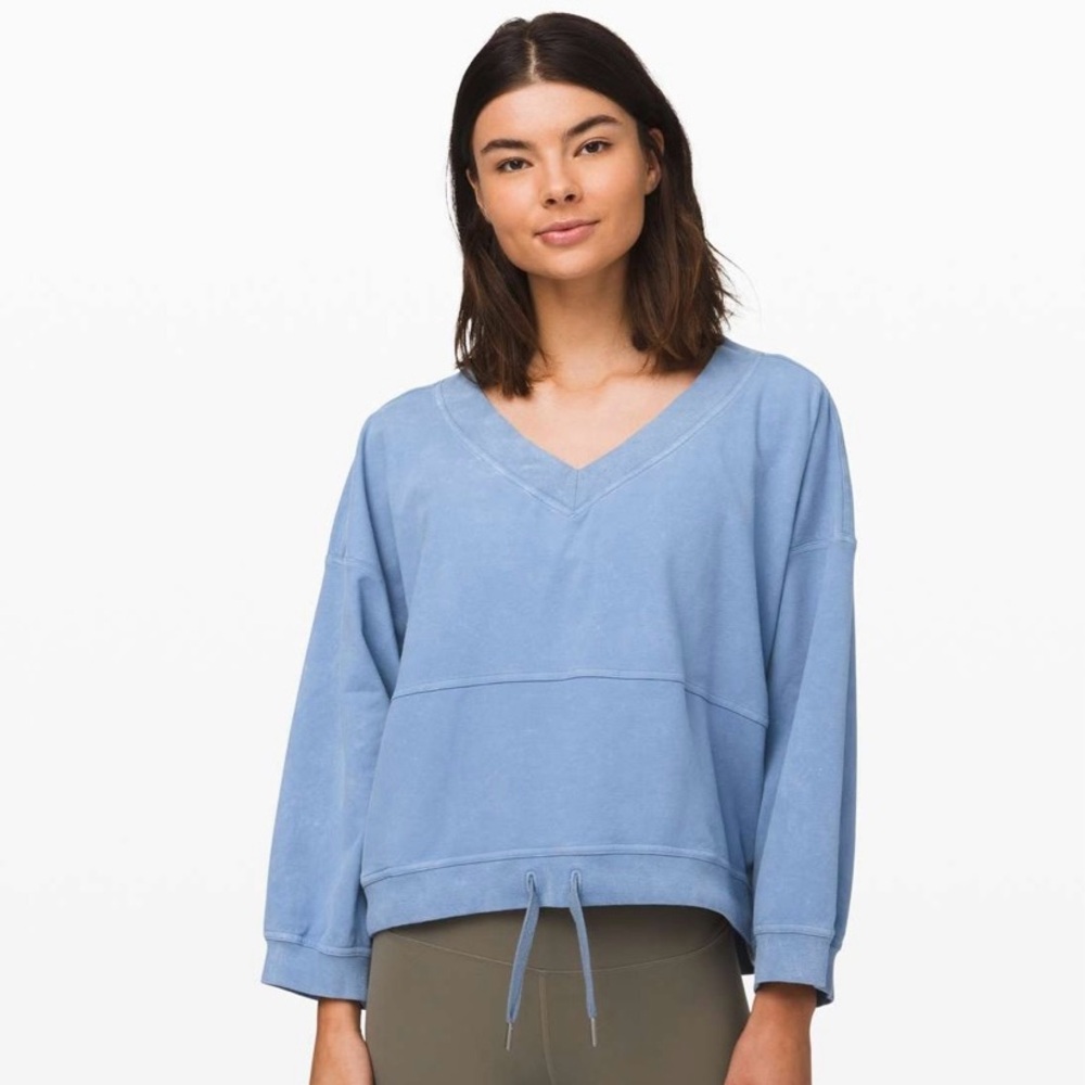 Lululemon Dare the Day Pullover - Washed Tempest Blue
